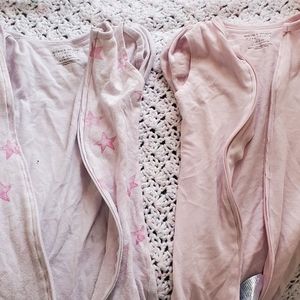 Anais and aden set of 2 zip swaddles